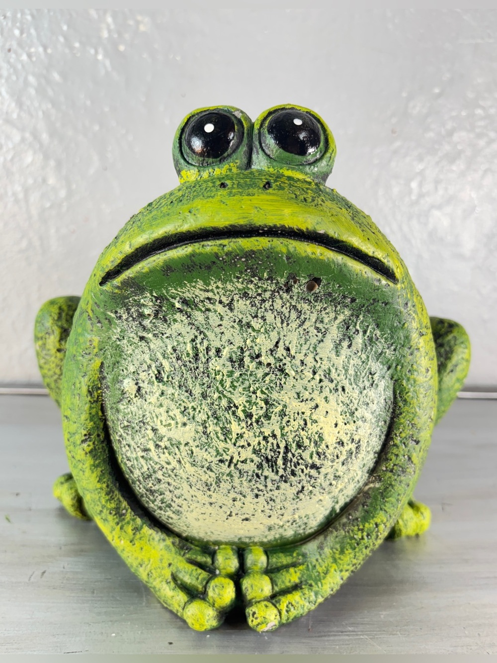 Big Booty RUDY Cement Frog Planter Medium Sized Heavy - Picture 3 of 14